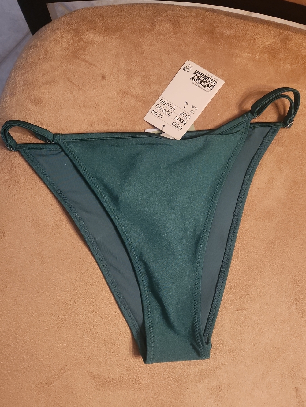 H&M Teal Bikini Bottom with Side Ring Details